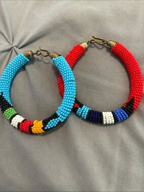 Handmade Multicolor Beaded Bracelets - Colorful Seed Bead Design